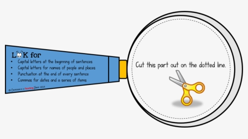 Magnifying Glass Writing Template, HD Png Download, Free Download