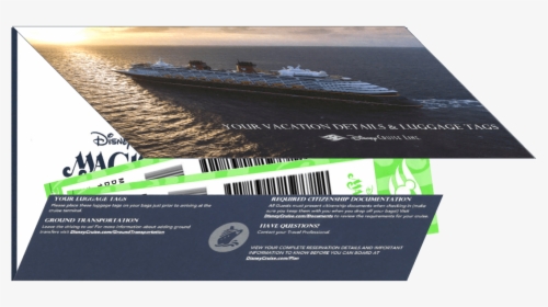 Dcl Luggage Tag Mailer - Disney Cruise New Booklet, HD Png Download, Free Download
