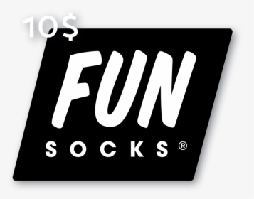 10 Dollar Gift Card - Fun Socks, HD Png Download, Free Download