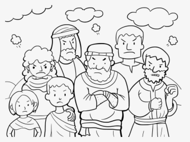 Bible, Moses, Old, God, Judaism, Jewish, Ancient - Israelites Coloring Page, HD Png Download, Free Download