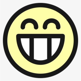 Smiley, Face, Grin, Smile, Happy, Icon, Emoticon - Smiley, HD Png Download, Free Download