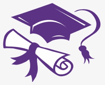 Clip Art Graduation Ceremony Openclipart Diploma Free - Purple Graduation Cap Clipart, HD Png Download, Free Download