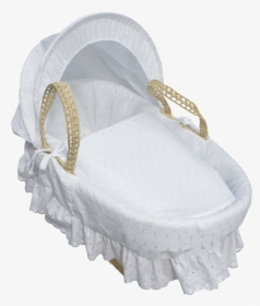 White Broderie Anglaise Moses Basket, HD Png Download, Free Download