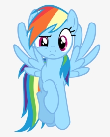 Fanmade Rainbow Dash Flying And Having A Weird Face - Rainbow Dash Png, Transparent Png, Free Download