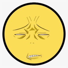 Face Yellow Head Smile Emoticon - Soul Eater Meme Face, HD Png Download, Free Download