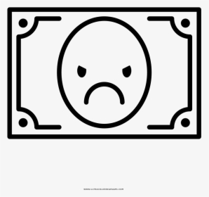 Angry Coloring Page - Place Card Icon Png, Transparent Png, Free Download