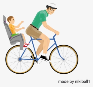 Roblox Bicycle Character Player Wheels Racing Happy - Happy Wheels Bike Dad, HD Png Download, Free Download