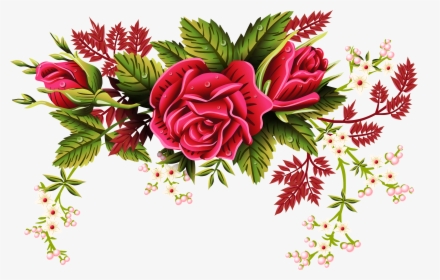 Flower Ornament Rose Png, Transparent Png, Free Download