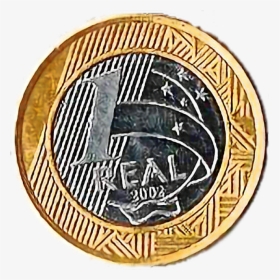 #dinheiro #moeda #real #um #money #reais - Moeda De Um Real Png, Transparent Png, Free Download