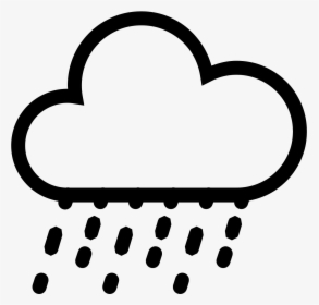 Heavy Rain Icon - Cloud With Lightning Icon, HD Png Download, Free Download