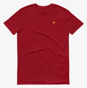Lightning Bolt Shirt - Girl School Red Shirt, HD Png Download, Free Download