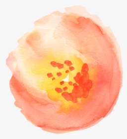 Hd Svg Transparent Download - Png Transparent Watercolor Flower Png Orange, Png Download, Free Download