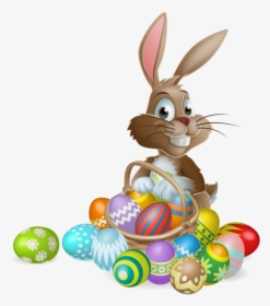 Egg Easter Bunny Rabbit Free Download Png Hq - Coelho Da Pascoa Cesta, Transparent Png, Free Download