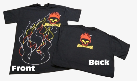 Image Of Megabanger Black Flame Ls T-shirt - Bull, HD Png Download, Free Download