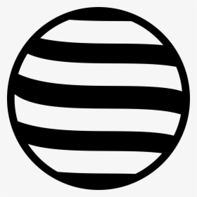 Striped Circle - Black And White Striped Circle, HD Png Download, Free Download