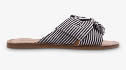 Black And White Striped Sandals Flat, HD Png Download, Free Download