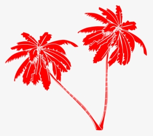 Transparent Christmas Tree Vector Png - Red Palm Tree Png, Png Download, Free Download