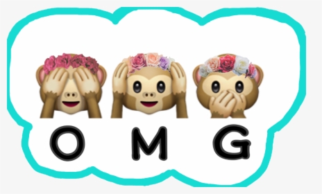 #omg #ohmygod #monkey #emoji #flowercrown #monkeyemoji - Im Officially An Adult, HD Png Download, Free Download