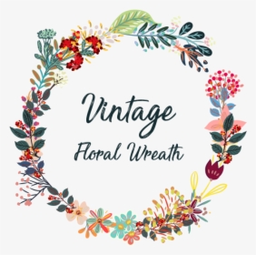 Creative Vintage Wreath Flowers - Vectores Vintage, HD Png Download, Free Download
