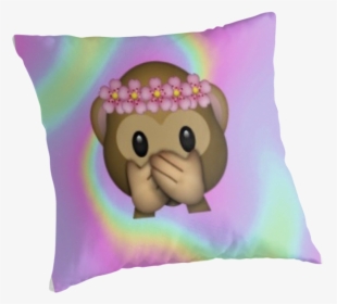 Monkey Emoji With Flower Crown - Emoji Aapje Met Bloemenkrans, HD Png Download, Free Download