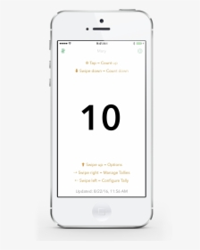 Tally On Iphone - Smartphone, HD Png Download, Free Download