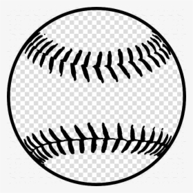 Softball Baseball Bats Batting Transparent Png - Black And White Baseball Stitches Clipart, Png Download, Free Download