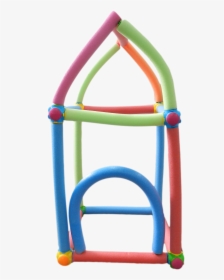 Pool Noodle House Build Up - Pole And Connectors Building Toy, HD Png Download, Free Download