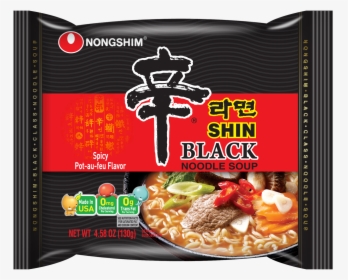 Shin Black Noodle Soup Spicy, HD Png Download, Free Download