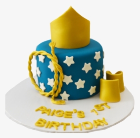 Wonder Woman Chocolate Cake With Fondant Gold Crown, - Birthday Cake, HD Png Download, Free Download