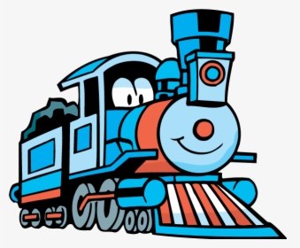 Cute Toy Train Old Engine Locomotive Design Element - Train Graphic, HD Png Download, Free Download