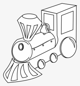 Vector Freeuse Toy Train Clipart Black And White - Train Draw Black White, HD Png Download, Free Download