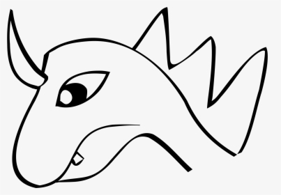 Dragon Head Clip Arts - Easy Dragon Face Drawing, HD Png Download, Free Download