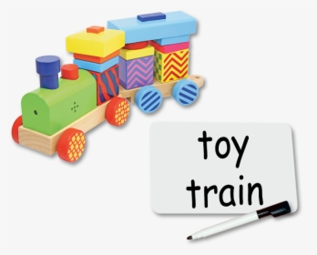 A Toy Train And A Blank Sliding Word Card With The - Educacion Infantil, HD Png Download, Free Download