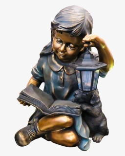 Child Sitting Figurine Lamp - Statue, HD Png Download, Free Download