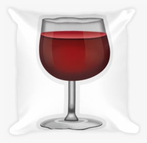 Emoji Pillow Wine Glass Just Emoji Png Emoji Wine Glass - Snifter, Transparent Png, Free Download
