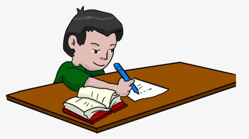 Doing Homework Clipart Child - Night Before Examination Paragraph, HD Png Download, Free Download