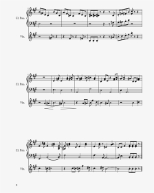 Mii Channel Music Sheet Music 2 Of 2 Pages - Musique Des Miis Partition, HD Png Download, Free Download