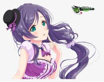 Nozomi Tojo Idol - Sexy Purple Haired Anime Girl, HD Png Download, Free Download