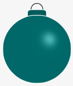 Blue,christmas Ornament,aqua - Red Christmas Bauble Clipart, HD Png Download, Free Download