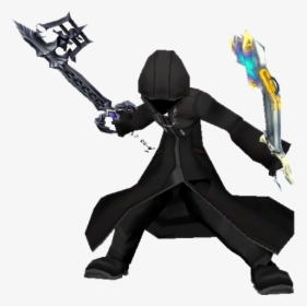 Hooded Dual Wield Roxas, HD Png Download, Free Download
