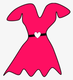 Dress, Girl, Pink, Party, Clothes, Skirt - Girl Clothes Cartoon Png, Transparent Png, Free Download