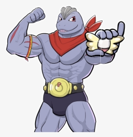 For @pkmngorikie Hes A Big Strong Machoke Who Will - Machoke Nsfw, HD Png Download, Free Download