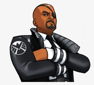 Thumb Image - Marvel Avengers Academy Nick Fury, HD Png Download, Free Download
