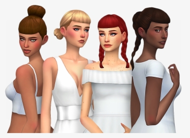 Downloads Nolan With Newest - Sims 4 Maxis Match Bangs Hair, HD Png Download, Free Download