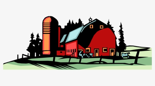 Silo Clip Art Vector Graphics Farm Image - Farm Vector, HD Png Download, Free Download