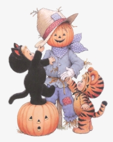 Transparent Scarecrow Clipart - Halloween Free October Clipart, HD Png Download, Free Download
