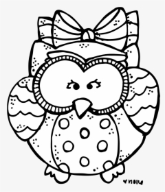 Owl Clipart Black And White - Melonheadz Owl Black And White, HD Png Download, Free Download