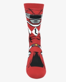 Power Rangers Red Ranger 360 Socks"  Class= - Sock, HD Png Download, Free Download