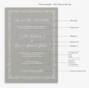 Formal Wedding Invitation Wording, HD Png Download, Free Download