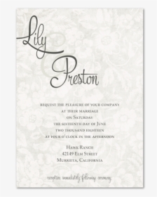 Vintage White Paper Wedding Invitations, HD Png Download, Free Download